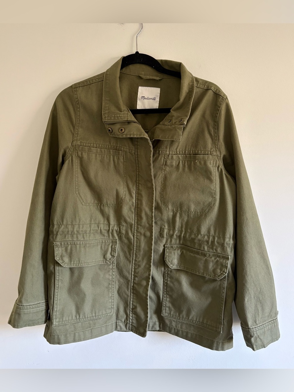 Madewell Olive Green Cargo Utility Jacket size Medium
